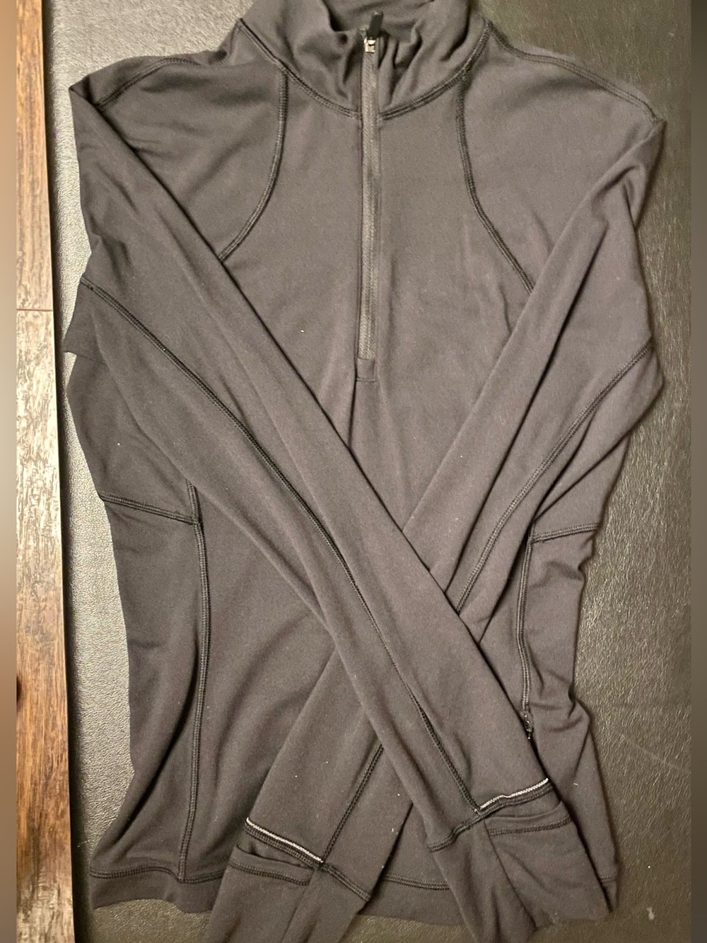 Lululemon Its Rulu Run Half-Zip Althletic Jacket Black Size 4 Nylon